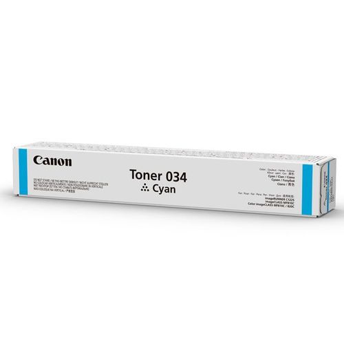 Canon 034 Cartuccia Toner Originale Ciano per Stampante Laser 7300 Pagine