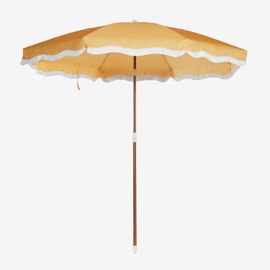 Parasol Jarko Ø230 Cm En Tissu Et Acier Jaune Curry