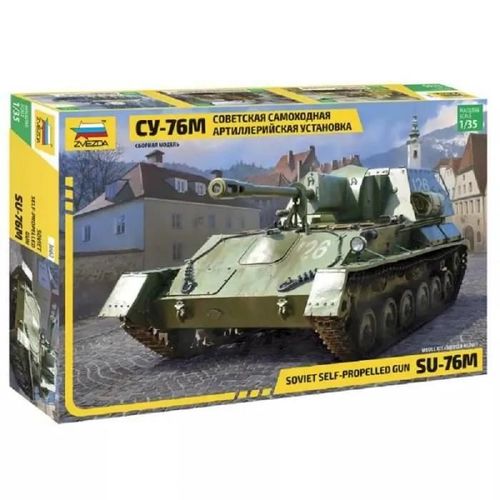 Zvezda - Maquette Char Soviet Self-Propelled Gun Su-76m Zvezda 3662 1/35ème Maquette Char Promo - Ref : 13936-Zvezda