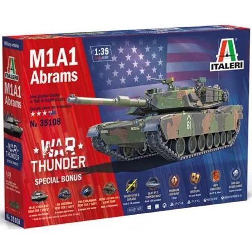 Italeri - Maquette Char M1a1 Abrams - War Thunder |Italeri|35108| 1:35 Maquette Char Promo - Ref : 15669-Italeri