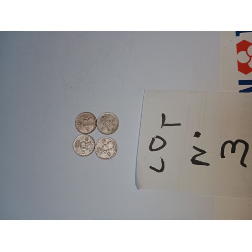 Belgique Lot De 4 Pieces De 25 Centimes 1964//68/70/73/Lot N°3