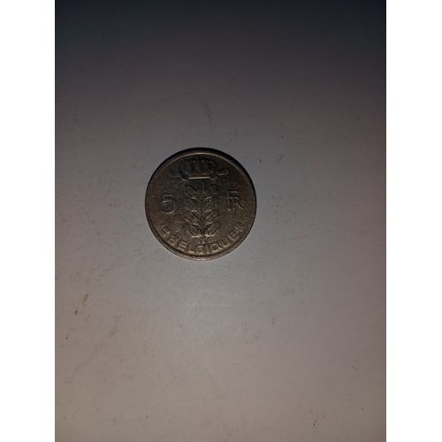 Belgique Piece De 5 Francs De 1978