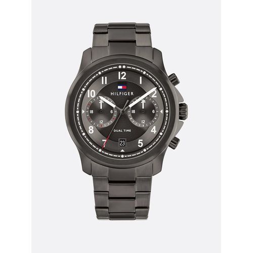 Montre Deux Horaires À Cadran Gris Acier Wesley Watch/Grey