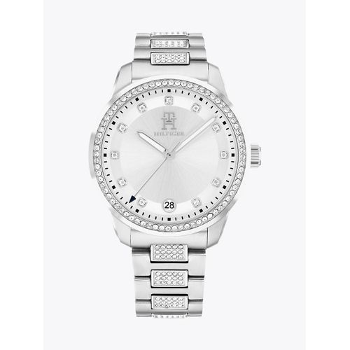Montre En Acier Inoxydable Sertie De Cristaux Th85 Crystals Watch/Silver