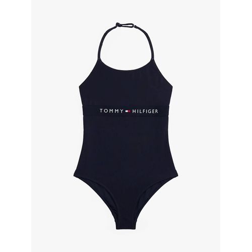 Maillot De Bain Original À Dos Nu Et Logo One Piece/Navy Blue - 12-14