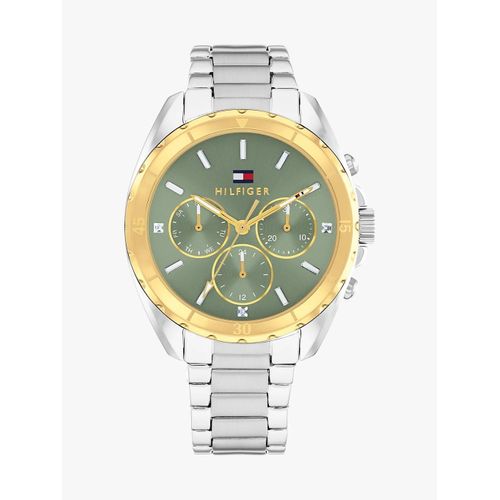 Montre À Cadran Et Sous-Cadrans Verts Mellie Watch/Silver