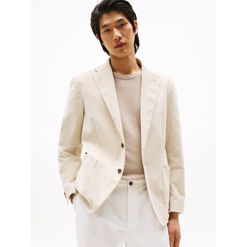 Blazer Droit En Velours Côtelé Stretch Corduroy Fabric/Beige - 50