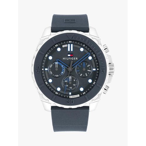 Montre À Lunette En Silicone Bleu Morgan Watch/Blue