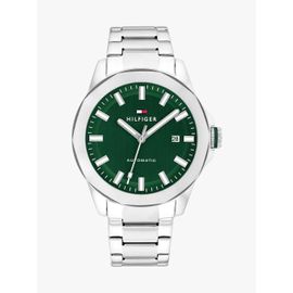 Montre En Acier Inoxydable À Cadran Vert Lars Watch/Silver