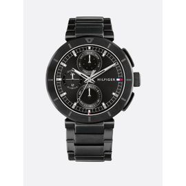 Montre En Acier Inoxydable Plaqué Ion Noir Lorenzo Watch/Black