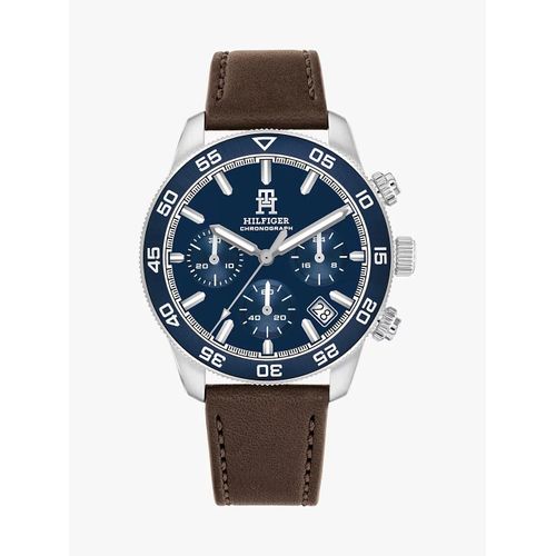 Montre Chronographe À Bracelet En Cuir Marron Th85 Watch/Brown