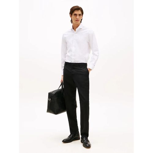 Pantalon En Laine Mélangée Tech Sallia Fabric/Black - 56