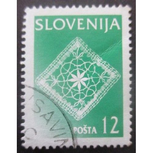 Slovenie N°149 Marquage Phosphorescent 1996 Dentelles Oblitéré