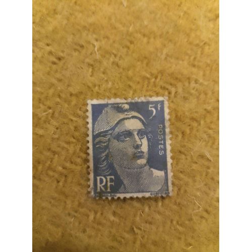 Timbre Non Oblitéré Rf 5f Marianne Bleu.
