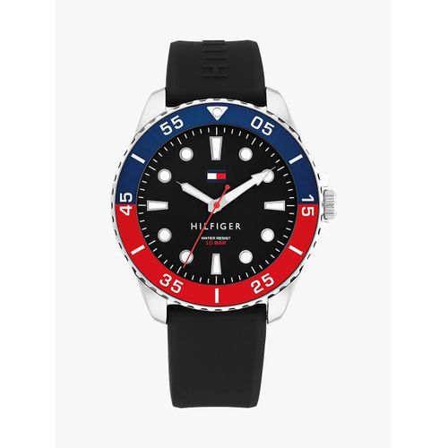 Montre À Bracelet En Silicone Noir Oceanic Watch/Black