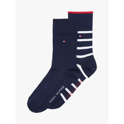 Lot De 2 Paires De Chaussettes Rayures Th Kids Sock 2p Breto/tommy Original