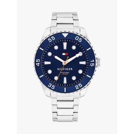 Montre À Maillons Et Cadran Bleu Marine Oceanic Watch/Silver