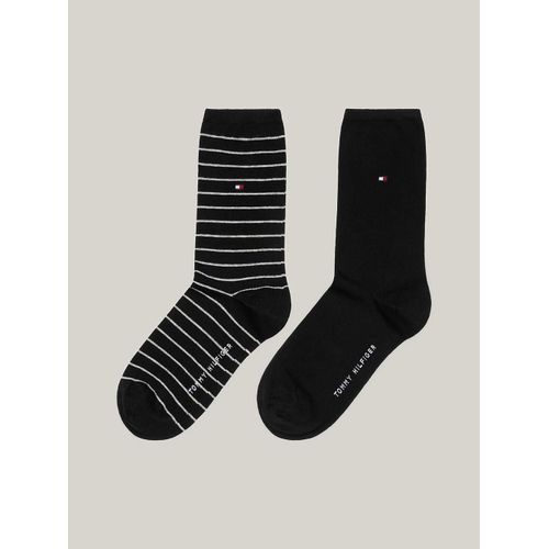 Lot De 2 Paires De Chaussettes Rayures Th Women Sock 2p Smal/black