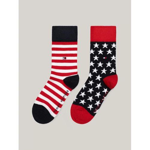 Lot De 2 Paires De Chaussettes Motif Th Kids Sock 2p Stars/tommy Original 23