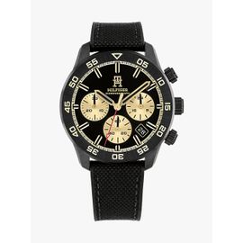 Montre Chronographe Noire À Monogramme Th Th85 Watch/Black