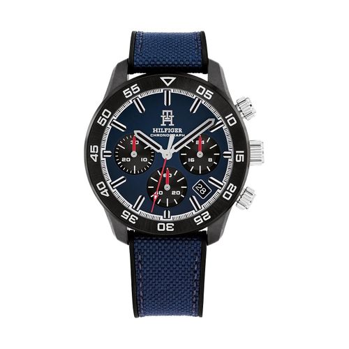 Montre Chronographe Bleu Marine À Monogramme Th85 Watch/Navy