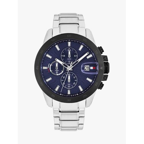 Montre Bracelet À Cadran Bleu Marine Jameson Watch/Silver