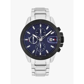 Montre Bracelet À Cadran Bleu Marine Jameson Watch/Silver