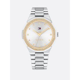 Montre Bracelet En Acier Inoxydable Sertie De Cristaux Piper Watch/Silver