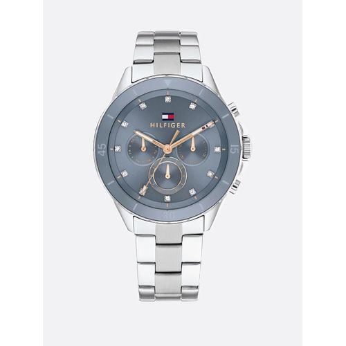 Montre Bracelet En Acier Inoxydable À Cadran Bleu Mellie Watch/Silver