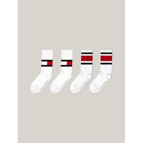 Lot De 4 Chaussettes À Drapeau Pour Enfant Th Kids Flag 4p Ecom/White - 31-34