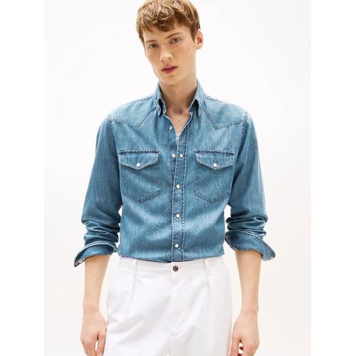 Chemise Western Coupe Standard En Denim Lightwht Western Denim Rf Shirt/Light Blue Denim - S