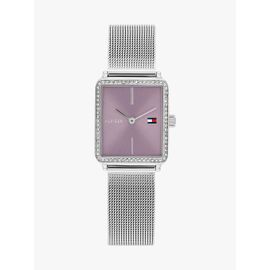 Montre En Maille Milanaise À Cadran Lavande Tea Tank Watch/Silver