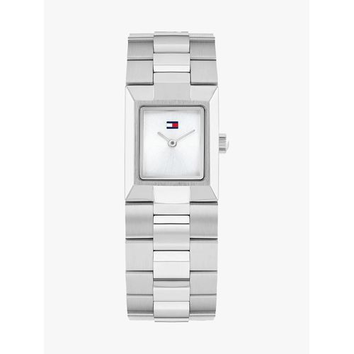Montre En Acier Inoxydable À Cadran Carré Ivy Watch/Silver