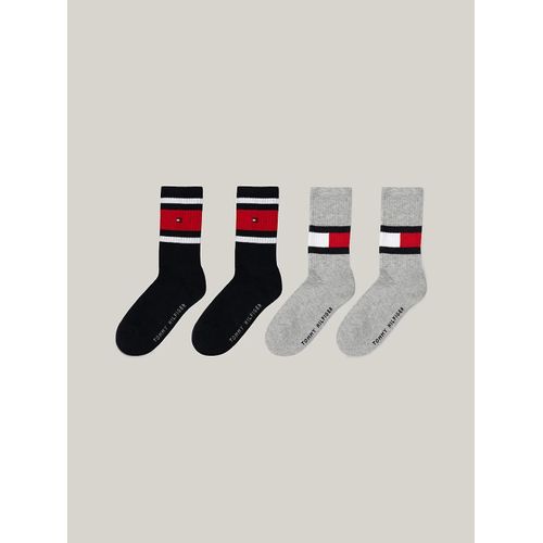 Lot De 4 Chaussettes Drapeau Pour Enfant Th Kids Flag 4p Ecom/middle Grey Blue 39