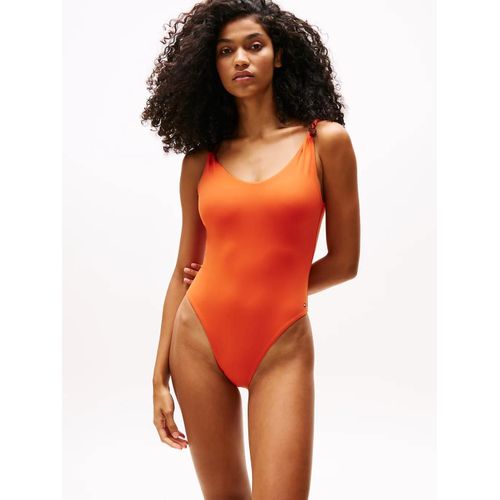 Maillot De Bain À Dos Dégagé Détails Torsadés One Piece/Brilliant Orange - L