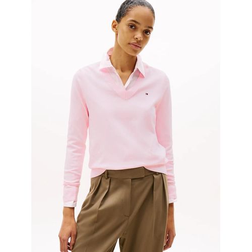 Pull En Maille Fine À Col En V Co Jersey Stitch Ls V-Nk Sweater/Light Pink - Xl