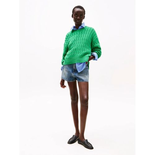 Short Évasé En Denim Taille Haute Dnm Mini Flare Short Hw Seli/Seli - 34