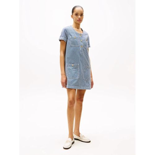 Robe En Denim À Manches Courtes Dnm Ss Mini Dress Jaz/Jaz - 32