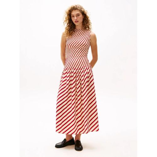 Robe Longue À Rayures The Sofia Capsule Th X Srg Fluid Stripe Dress/Medium Red Stripe - 34