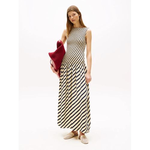 Robe Longue À Rayures The Sofia Capsule Th X Srg Fluid Stripe Dress/Dark Night Navy Stripe - 36