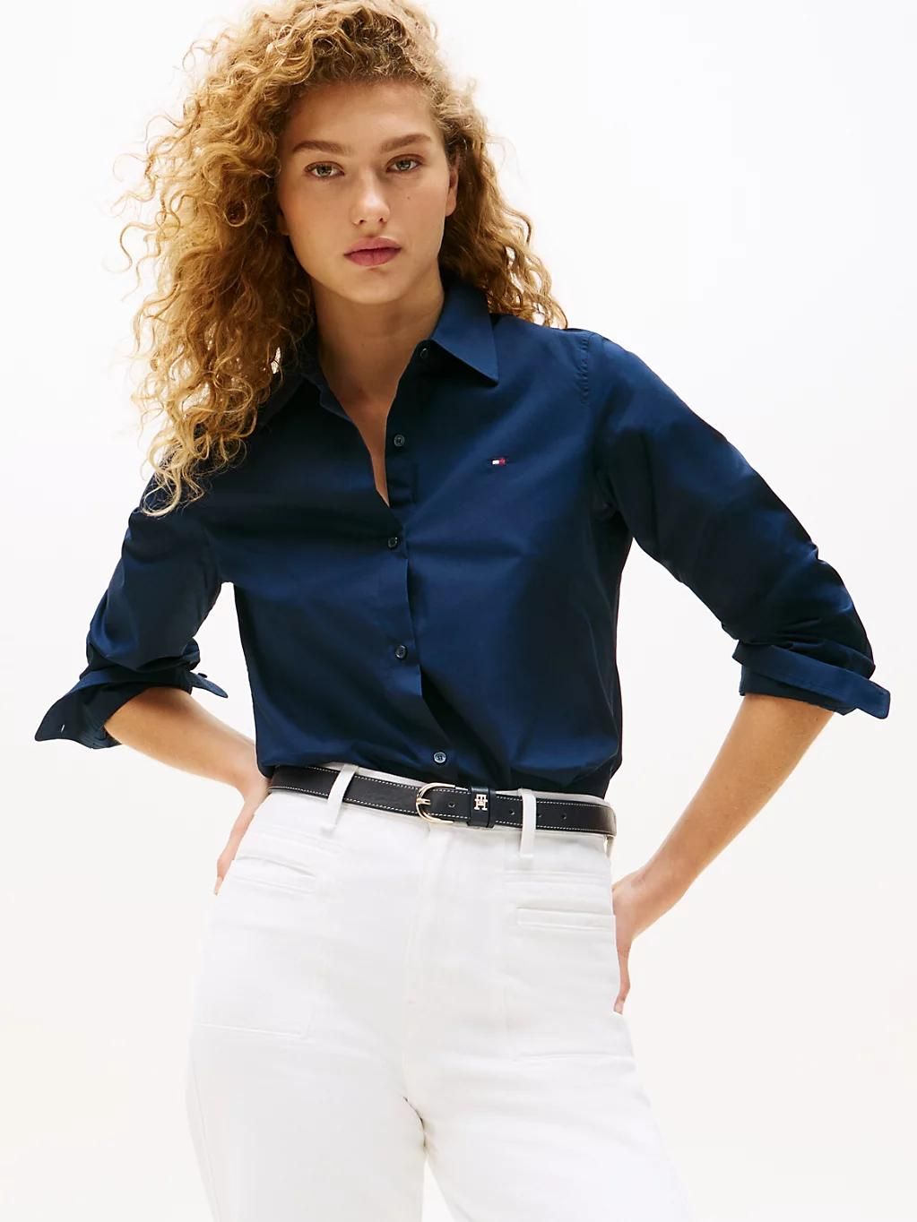 Chemise Coupe Standard À Drapeau Brodé Nos Stretch Regular Ls Shirt/Nos Desert Sky - 32