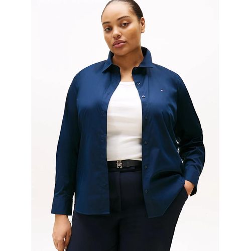 Chemise Curve Ajustée Crv Ess Poplin Regular Shirt/Dark Blue - 50