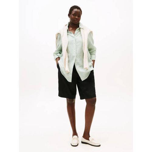 Short Slim Ajusté Curve En Lin Mélangé Crv Ess Linen Tailored Short/Black - 46