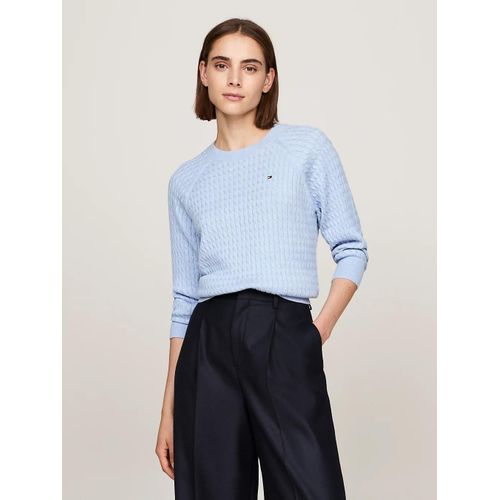 Pull Décontracté En Mini Maille Torsadée Co Cable C-Nk Ls Sweater/Vessel Blue Heather - Xxxl