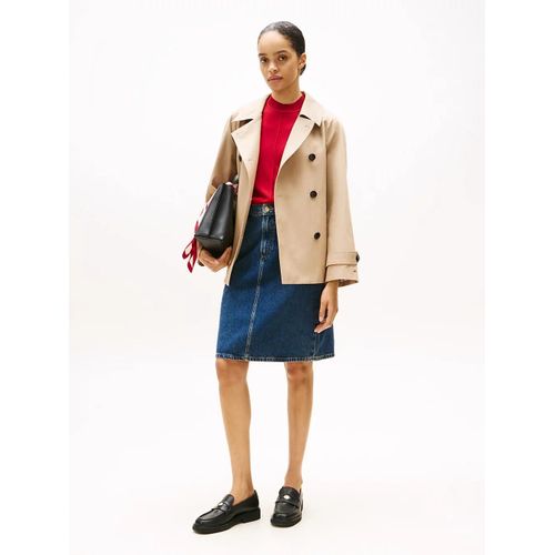 Jupe Droite En Denim Taille Mi-Haute Dnm Dee Straight Knee Rw Skirt/Dee - 36