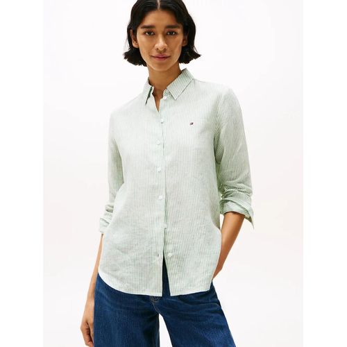 Chemise En Lin Coupe Standard Ess Linen Relaxed Shirt/Classic Ithaca/ Fort Green - 44