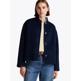 Veste En Laine Majoritaire À Col Baseball Df Wool Bomber Jacket/Dark Blue - 44