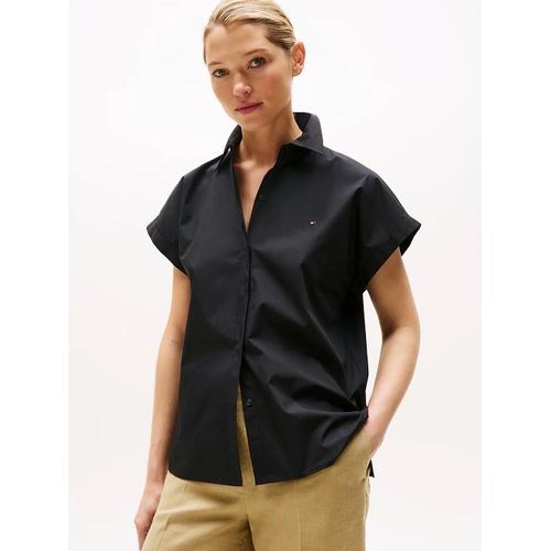 Chemise À Manches Courtes En Popeline Poplin Sleeveless Relaxed Shirt/Black - 38