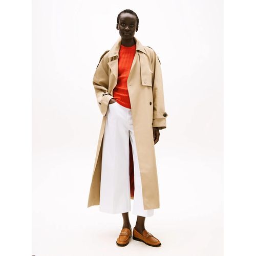 Trench Oversize Déperlant Oversized Trench Coat/Beige - L-Xl