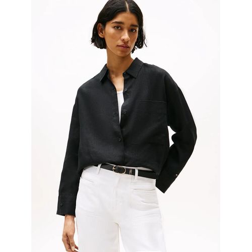 Chemise Oversize En Lin Linen Easy Shirt/Black - 38